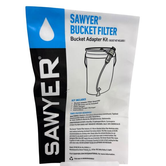 Sawyer Other - Sawyer SP180 BUCKET WATER FILTER Adapter Kit | Disaster, Camping, Boil Alert